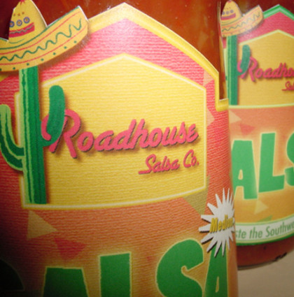 Roadhouse Salsa package design